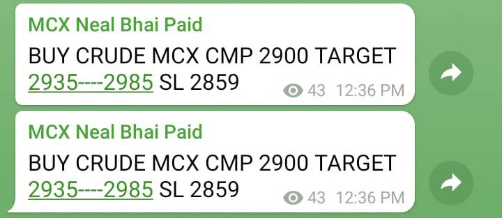 Crude Oil MCX Tips Today