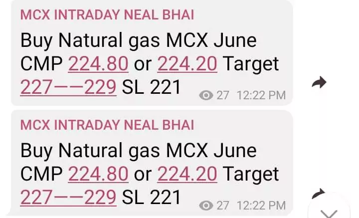 MCX Tips Natural Gas