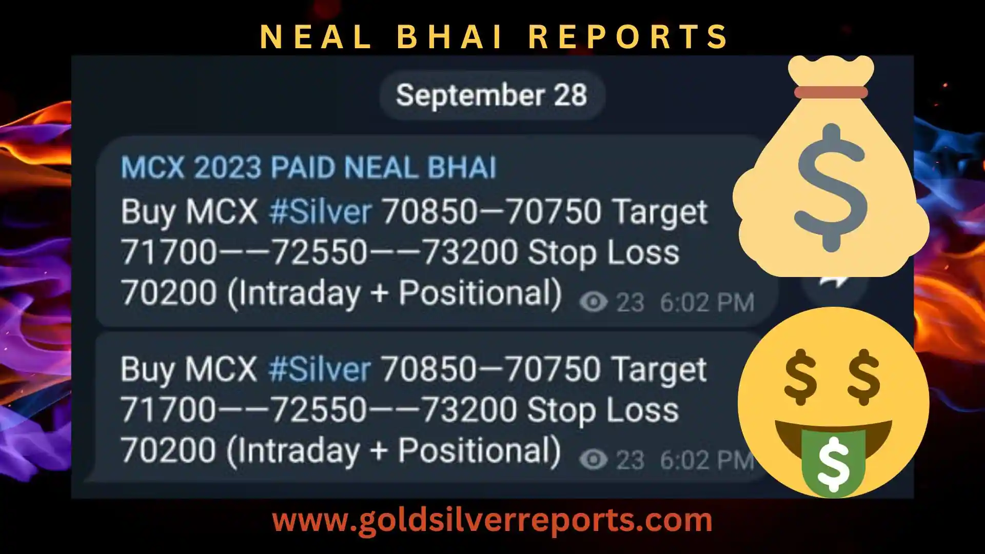 As Expected MCX Silver Blast 70750 To 73227, Profit Rs. 74500 Per Lot