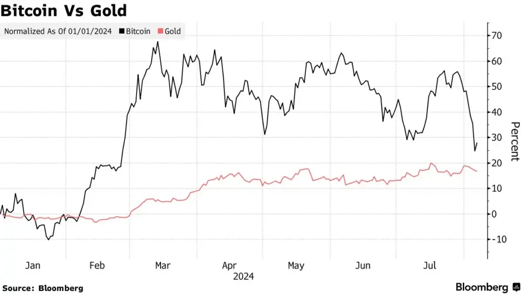 Bitcoin's recognition as 'digital gold' undermined by crypto selloff